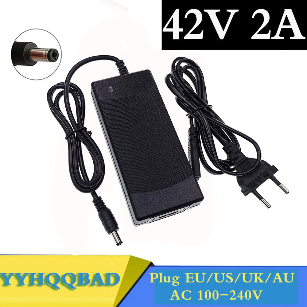 Chargeur de batterie de pipeline, 36V, sortie 42V, entrée 100-240 ylique, lithium, ion Eddie, li-application, série 10, 36V