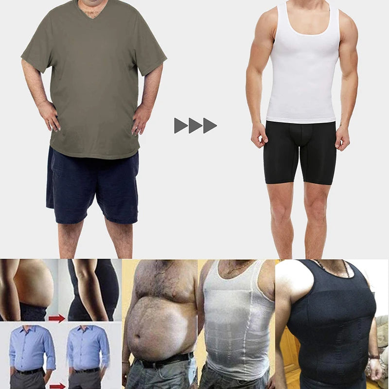 Hommes minceur corps Shaper ventre contrôle Shapewear homme Shapers modélisation sous-vêtements taille formateur Posture correctrice gilet Corset