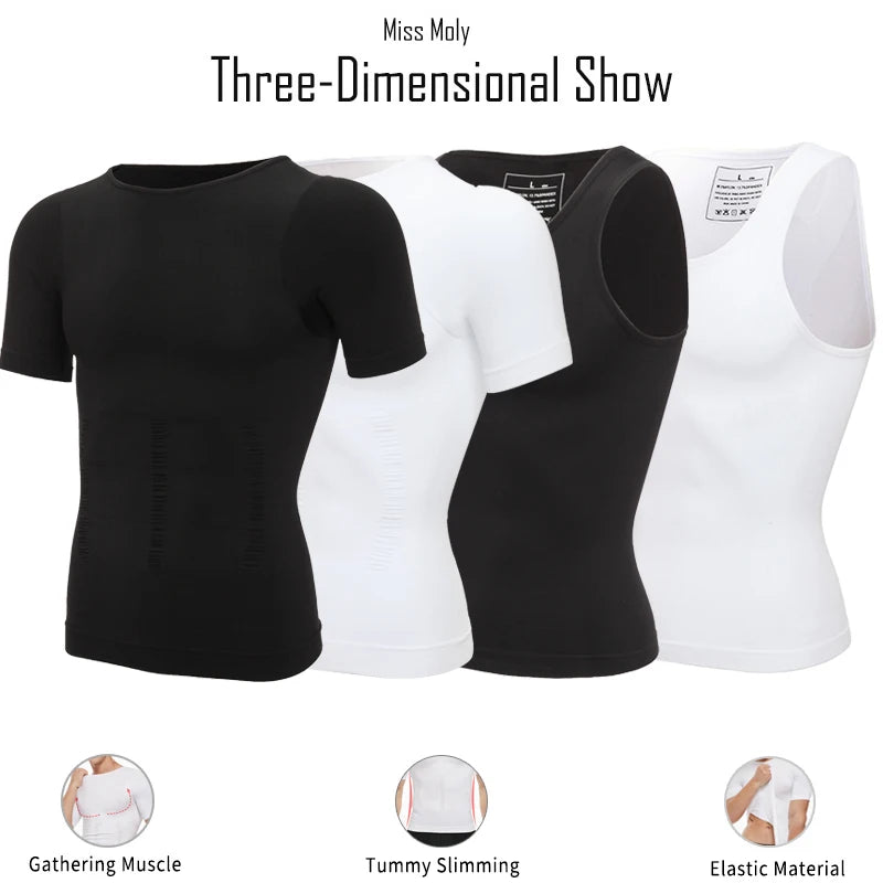 Hommes minceur corps Shaper ventre contrôle Shapewear homme Shapers modélisation sous-vêtements taille formateur Posture correctrice gilet Corset