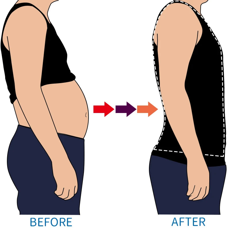 Hommes minceur corps Shaper ventre contrôle Shapewear homme Shapers modélisation sous-vêtements taille formateur Posture correctrice gilet Corset