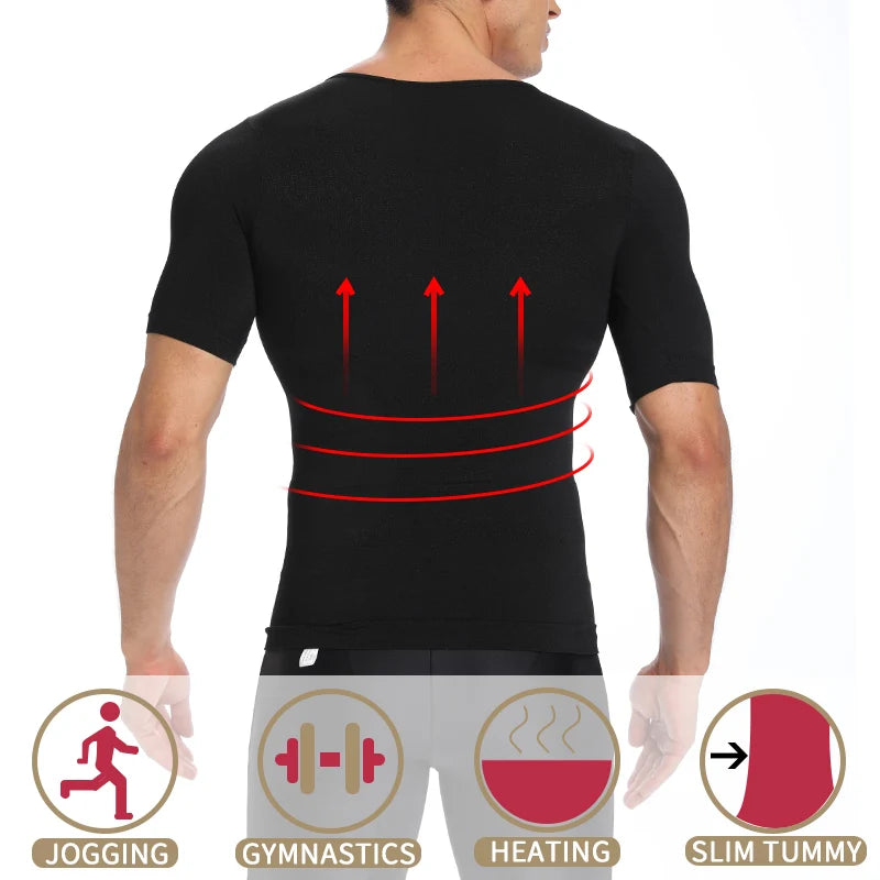 Hommes minceur corps Shaper ventre contrôle Shapewear homme Shapers modélisation sous-vêtements taille formateur Posture correctrice gilet Corset