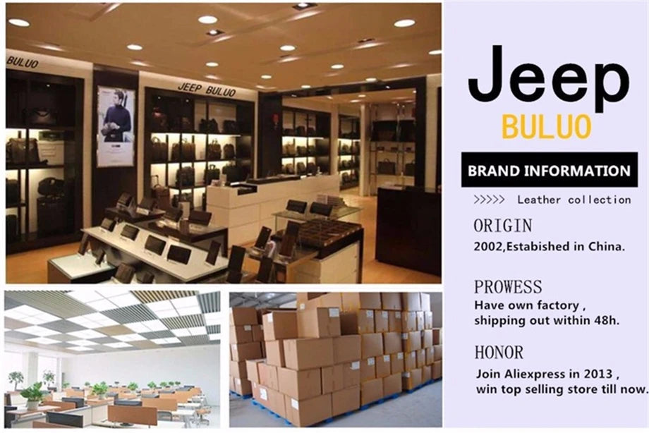JEEP BULUO multi-fonction affaires sacs à main hommes nouveau homme sac à bandoulière grande capacité en cuir sac de messager bandoulière grande marque