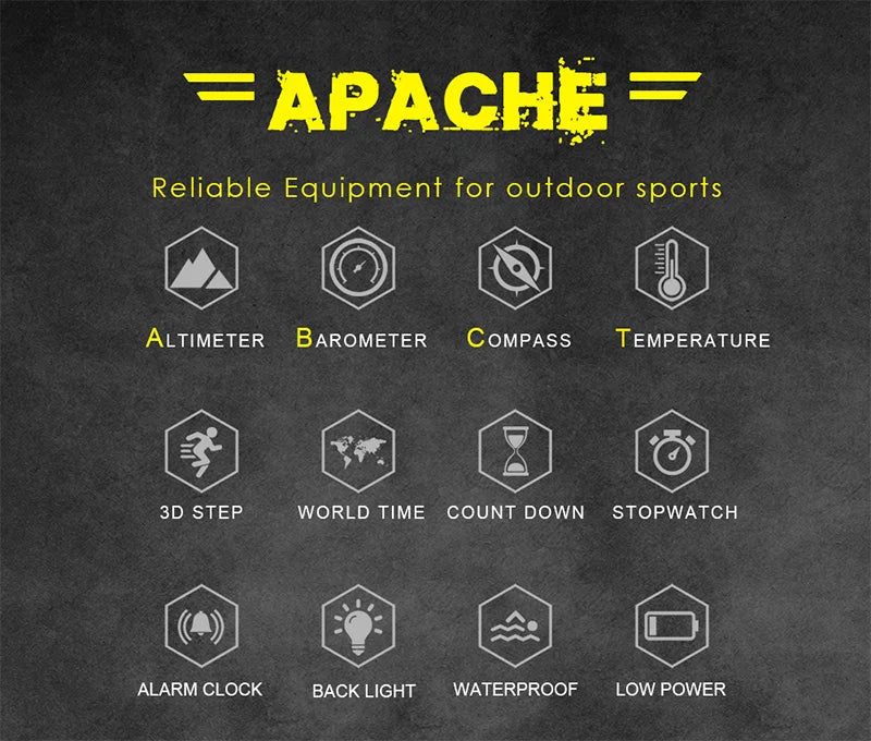 NORTH EDGE – montre numérique de sport pour hommes, heures de course, natation, armée militaire, altimètre, baromètre, boussole, étanche 50m