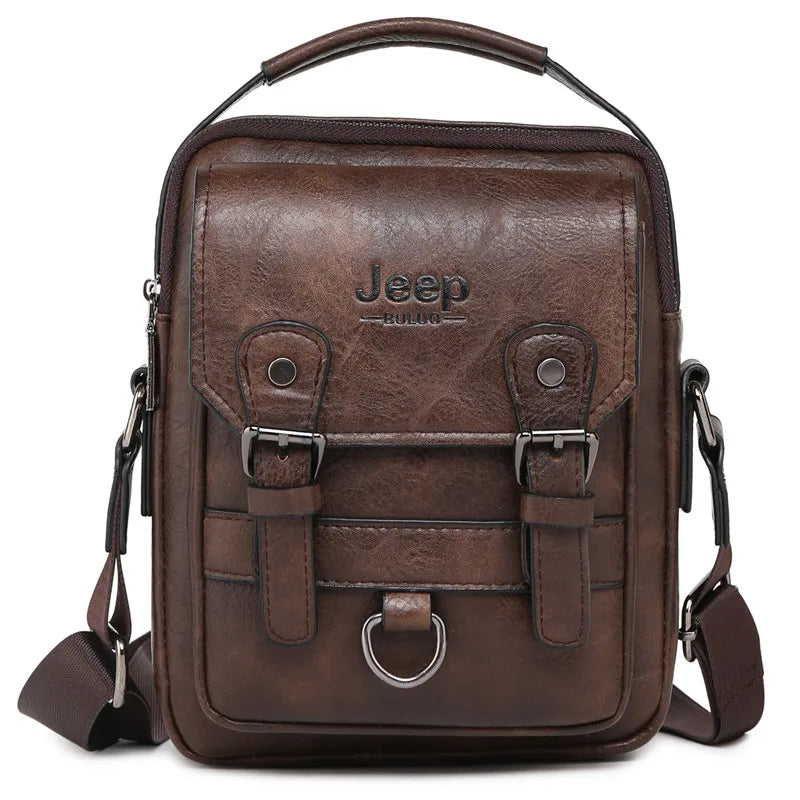 JEEP BULUO multi-fonction affaires sacs à main hommes nouveau homme sac à bandoulière grande capacité en cuir sac de messager bandoulière grande marque