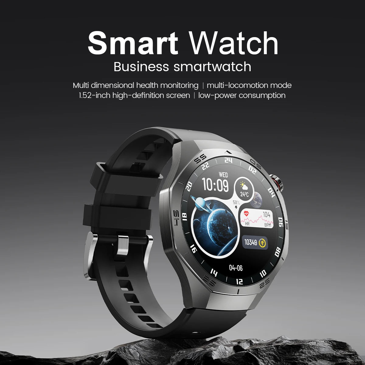 2025New pour Android et ios montre intelligente hommes AMOLED écran GPS surface de mouvement fréquence cardiaque Bluetooth appels SmartWatch étanche