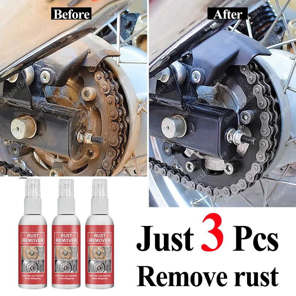 Dissolvant de rouille de voiture rapide, tuyau d'échappement automatique, Spray de dérouillage, propre métal fer, Agent d'élimination des taches, soins du moyeu de roue de voiture